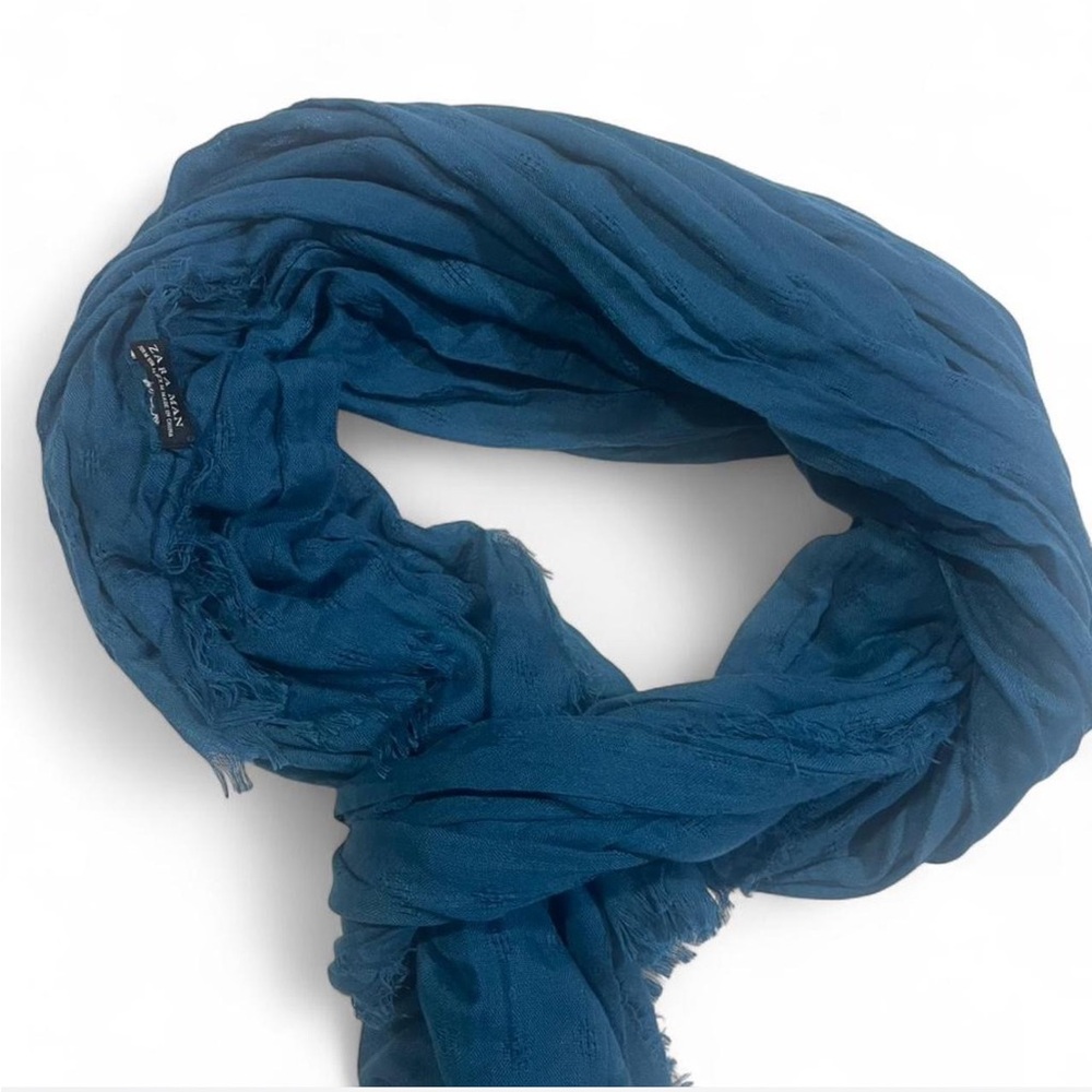 Zara Deep Blue Scarf